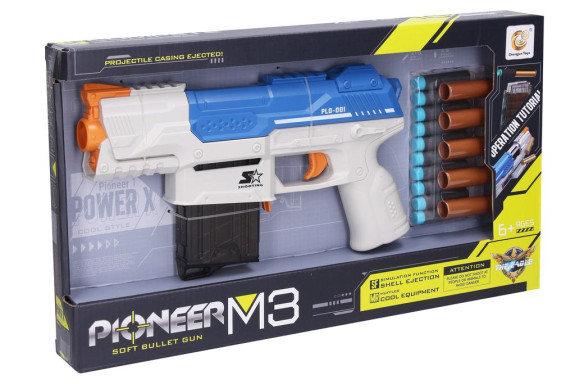 Puška Pioneer M3 s penovými nábojmi a patrónami 28 cm