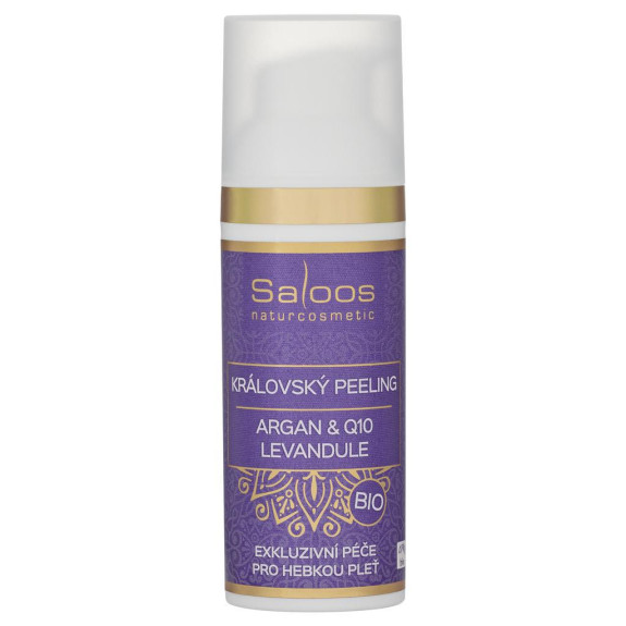 Bio kráľovský peeling Argan&Q10 Levanduľa 50 ml Saloos