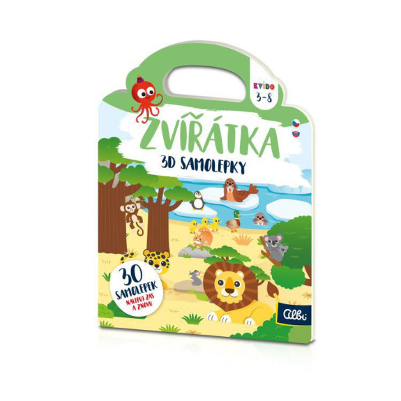 3D samolepky: Zvieratká Kvído