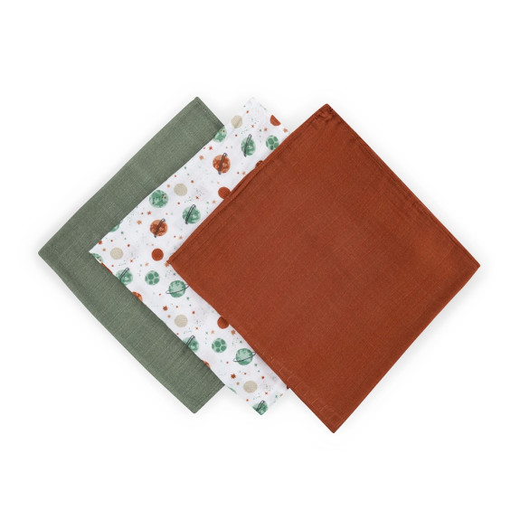 Súprava plienok bambusová mušelínová 3 ks Moussy 68 x 68 cm Petite&Mars