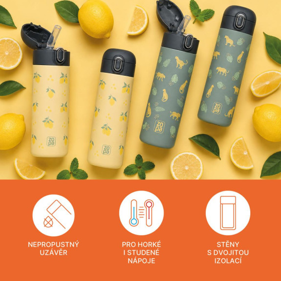 Termoska na tekutiny so slamkou 400 ml Zopa