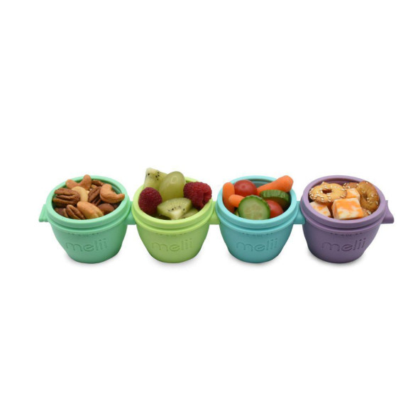 Silikónové kelímky na potraviny Snap&Go 118 ml - 4 ks