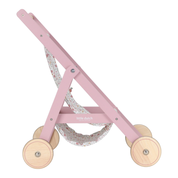 Kočík pre bábiky golfky drevené Pink Little Dutch