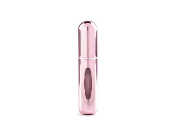 Cestovný plniteľný rozprašovač na parfum 8 cm púdrová