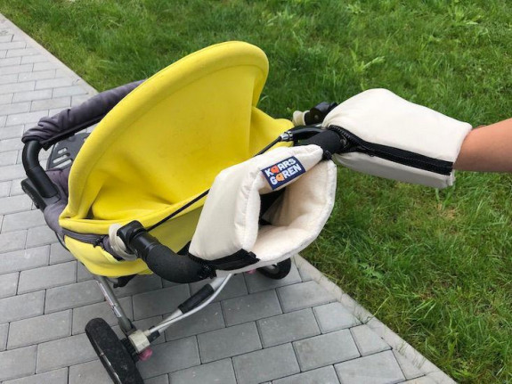 Rukavice na kočík biobavlna
