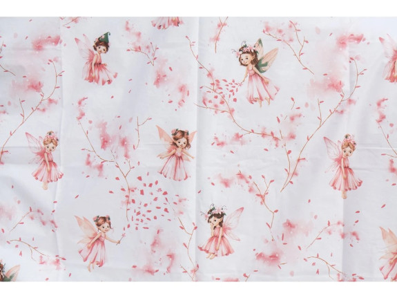 Prestieradlo do postieľky Víla 120 x 60 cm ružové Scarlett