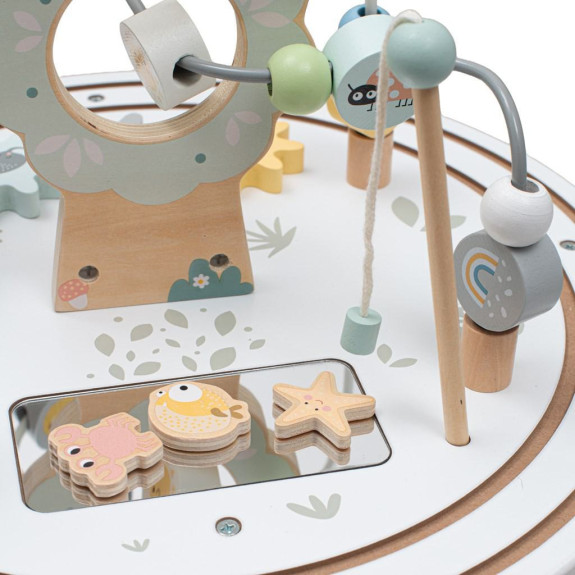 Drevený multifunkčný stolček Montessori Baby Mix