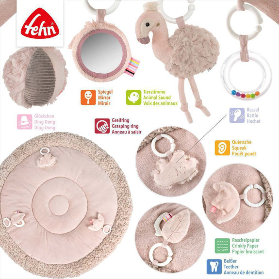 3D aktivity deka Baby Fehn Plameniak, Pink