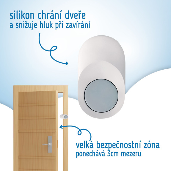 Detská otočná zarážka do dverí s nastavením polohy 2 ks Sipo