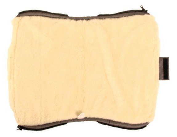 Merino rukávnik na kočík z ovčej/ťavej vlny na zips 30 x 50 cm