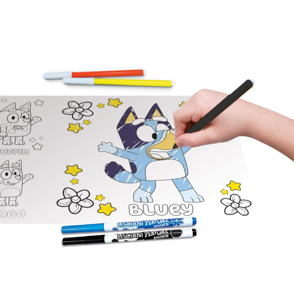 BLUEY škola kreslenie s podsvietenou tabuľou