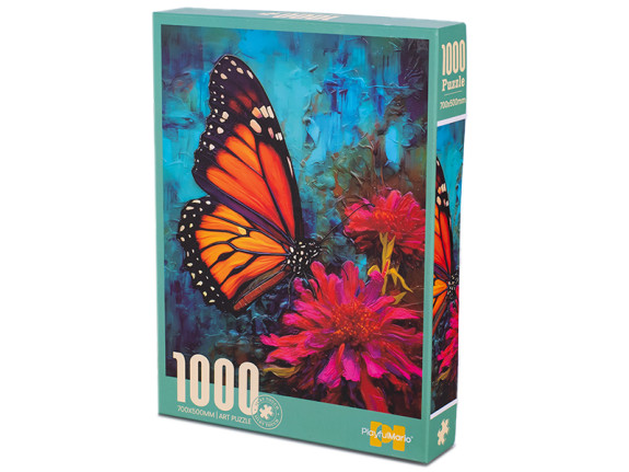 Puzzle motýľ 70x50cm 1000 dielikov