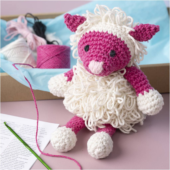 Sada na háčkovanie ovečka Amigurumi