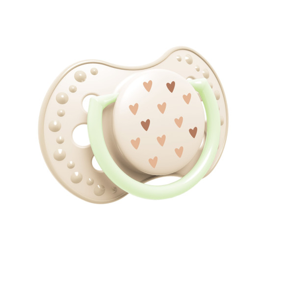 Cumlík svietiaci silikónový dynamický 2 ks Teddy Love 0 - 6 m Lovi