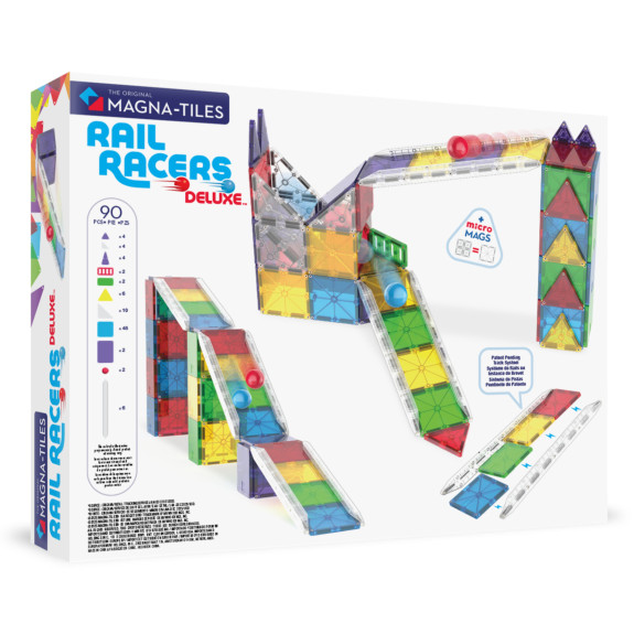 Magnetická stavebnica Rail Racers Deluxe 90 dielov
