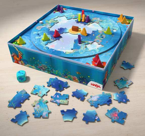 Hra a Puzzle 2v1 Morský vír od 6 rokov Haba