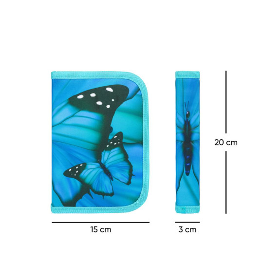 Školský peračník jednoposchodový Butterfly Baagl