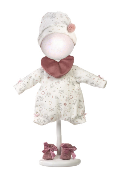 Obleček pre bábiku New Born veľkosti 40-42 cm a podložka so špirálou Llorens