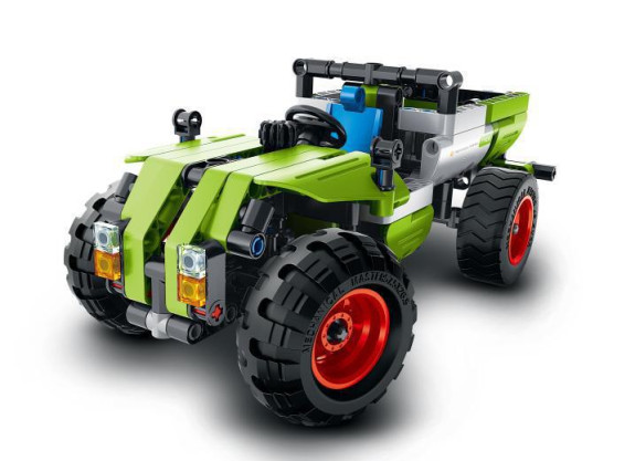 Stavebnica kombajn / traktor 2 v 1 plast 335 dielikov iM.Master