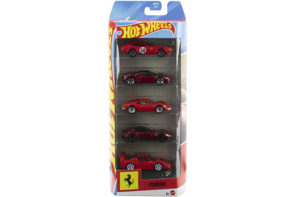 Hot Wheels 5 ks angličák - Ferrari