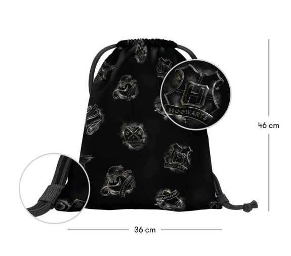 Set 3 Zippy plus Harry Potter Bradavice Lumos: aktovka, peračník, sáčok Baagl