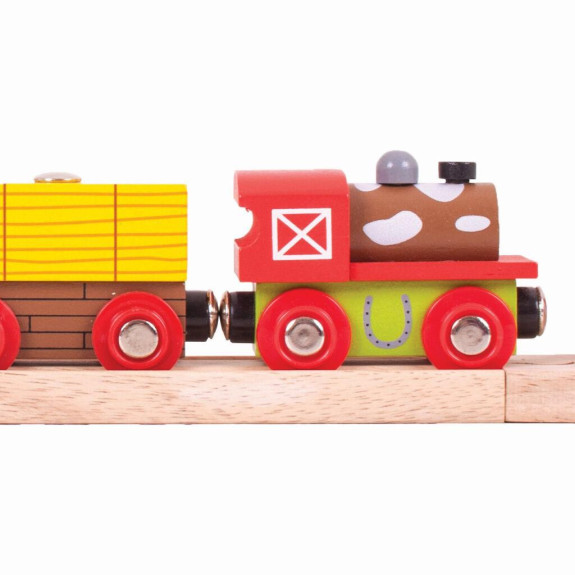 Vláčik farma + 3 koľaje Bigjigs Rail