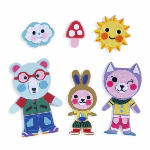 DIY Magnety na dotvorenie Funky family Djeco