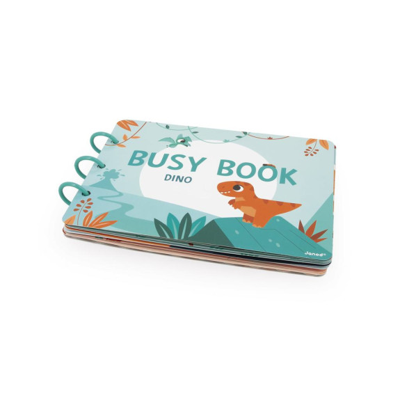 Dino Busy Book interaktívna kniha s aktivitami Janod