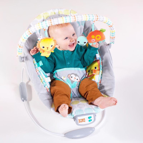Lehátko vibrujúce s melódiou Whimsical Wild 0 m+ do 9 kg 2019 Bright Starts