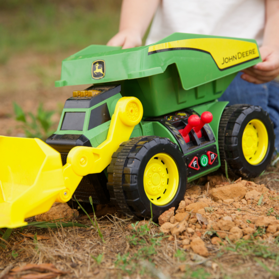John Deere Kids - Sklápač a nakladač 2v1 so svetlami a zvukmi