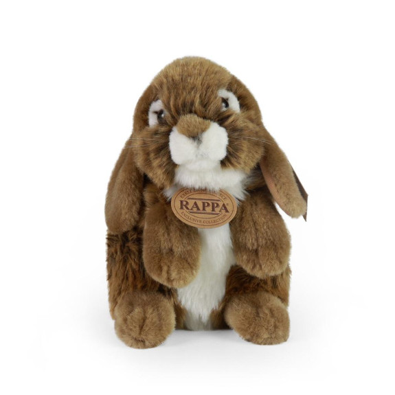 Plyšový králik hnedý stojaci 18 cm Eco-Friendly Rappa