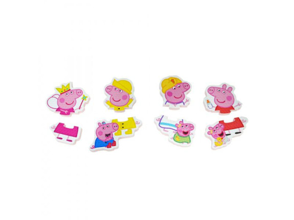 Peppa Pig puzzle vodolepky do vane Toomies