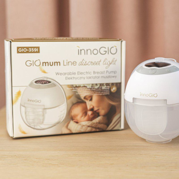 Prenosná elektrická odsávačka materského mlieka GIOmum Line Discreet Light Single innoGIO