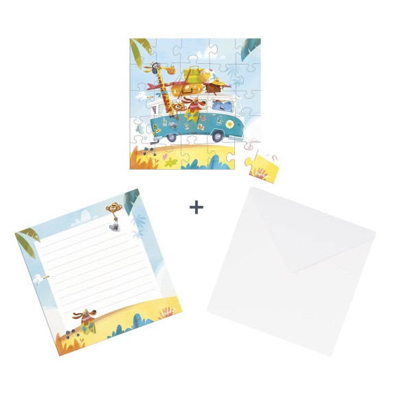 Blahoželanie k narodeninám s puzzle Janod