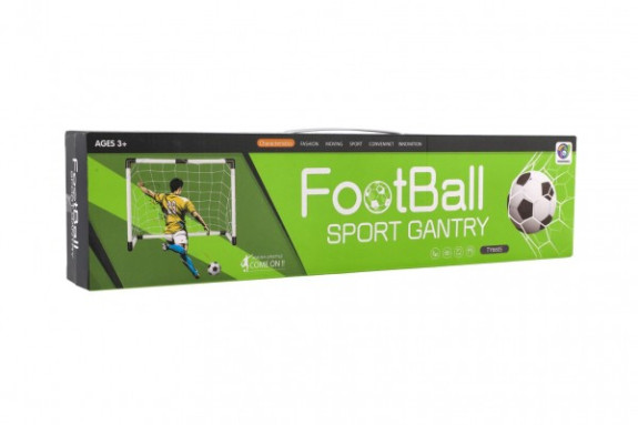 Futbalový gól s loptičkou a pumpičkou