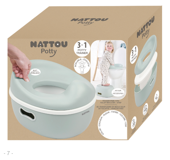 Nočník učiaci 3 v 1 Potty Nattou