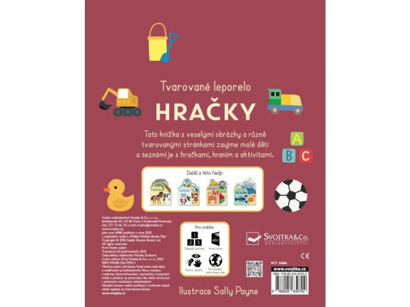 Tvarované leporelo Hračky