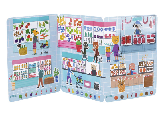 Silikónové samolepky Supermarket Tookyland
