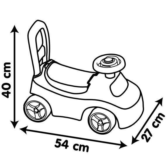 Odrážadlo Auto červené