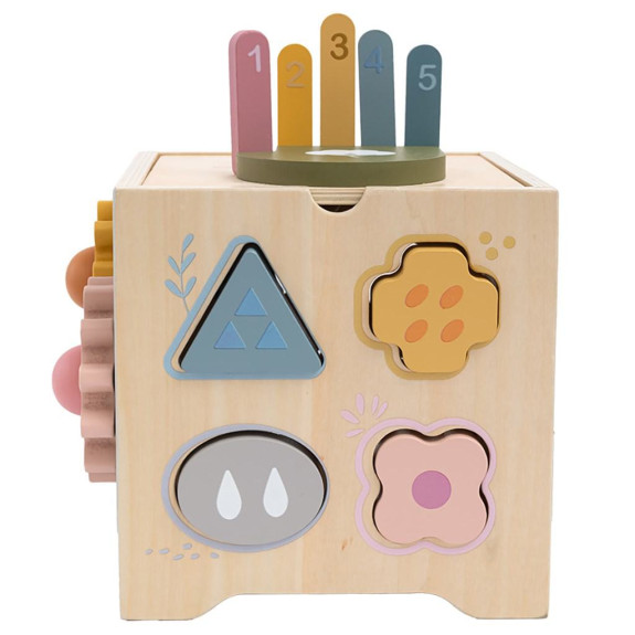 Drevené centrum aktivít Montessori Baby Mix
