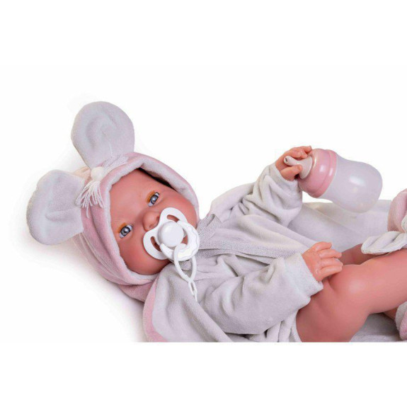 MIA 50392 Antonio Juan - Žmurkajúca a cikajúca realistická bábika bábätko 42 cm