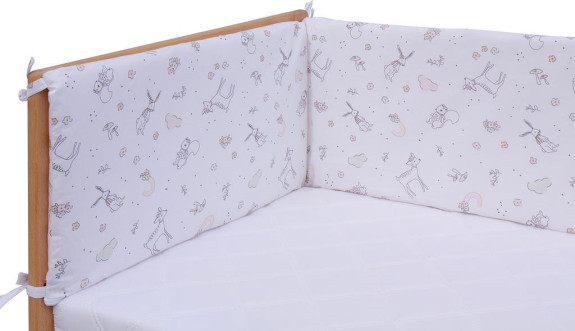 Mantinel do postieľky 4dielny Luka 180 x 30 cm Scarlett