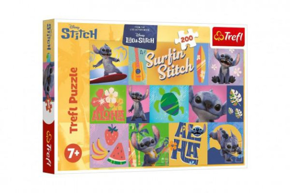 Puzzle Lilo&Stitch Havajské dobrodružstvá 200 dielikov 48 x 34 cm