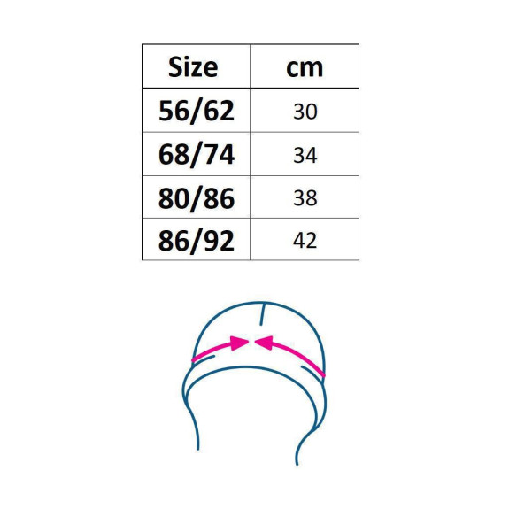 Dojčenská bavlnená čiapočka New Baby Luxury clothing biela