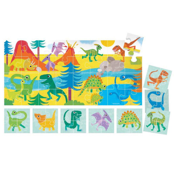 HEADU: Puzzle 8+1 Dinosaury