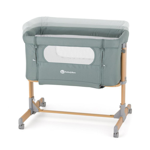 Postieľka detská polohovateľná Grace Compact Foggy Green Petite&Mars