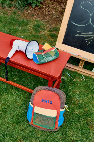 Midi Backpack batôžtek Fiery red Studio Noos