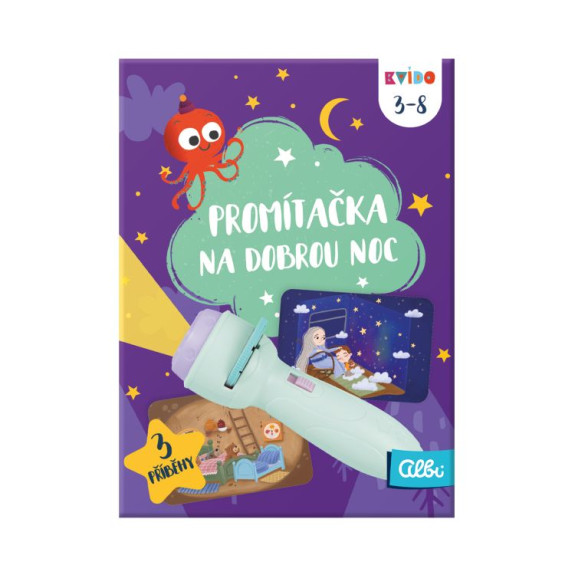 Kvído Zelená premietačka na dobrú noc Albi