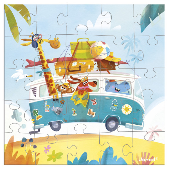 Blahoželanie k narodeninám s puzzle Janod