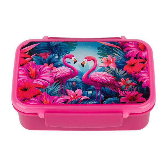 Box na desiatu s priehradkami Flamingo Baagl